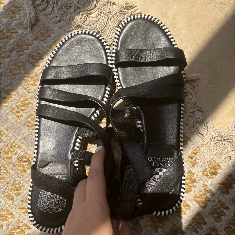 Vince Camuto Black Strappy Sandals